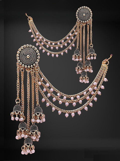 flipkart silver bahubali earrings
