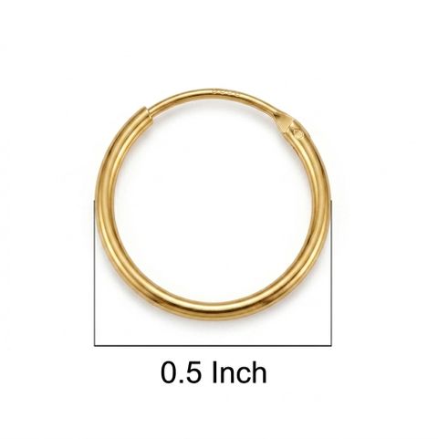 Aksha Collection Gold Plated Copper Clip-On Hoop Earrings - Image 8