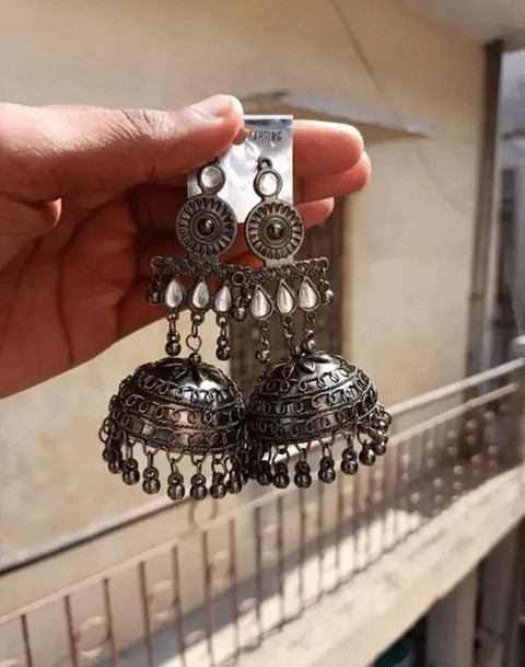jhumka earrings alloy earrings