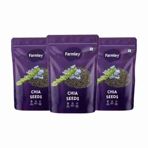 Farmley Premium Chia Seeds 600g (3 x 200g) - Image 3