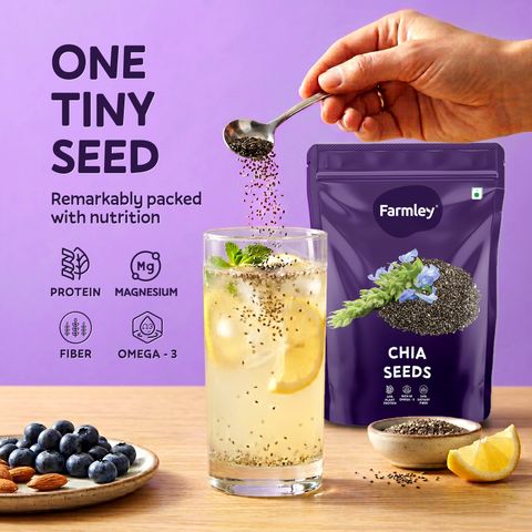 Farmley Premium Chia Seeds 600g (3 x 200g) - Image 5