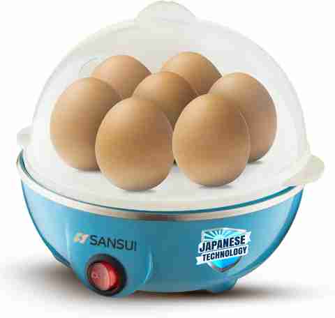 Sansui 7 Egg Electric Boiler Electric Egg Boiler Egg Cooker (Blue, 7 Eggs) - Image 3