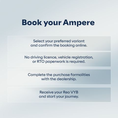 Ampere Reo Vyb Electric Scooter 80 km Range LFP Battery - Image 5