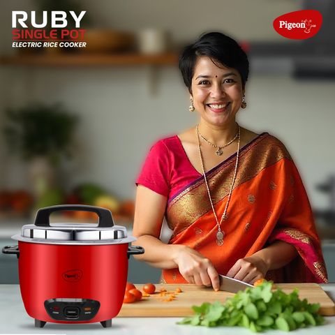 Pigeon 14930 Electric Rice Cooker 1.8L Red (Pack of 5) - Image 6