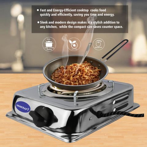Vankraft 1250W Electric Coil Stove Single Burner - Image 5