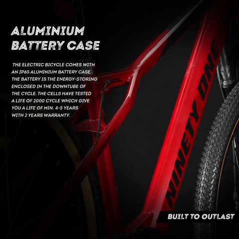 Ninety one Meraki S7 29T 7 Speed with Shimano Gear - Gloss Red 29