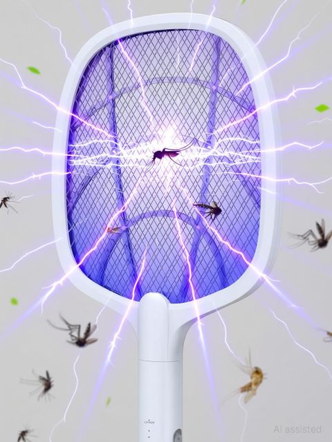 Dwiti Enterprise 2 in 1 UV Light Mosquito Racket Bat , Rechargeable, Electric Insect Killer Electric Insect Killer Indoor, Outdoor (Bat) - Image 7