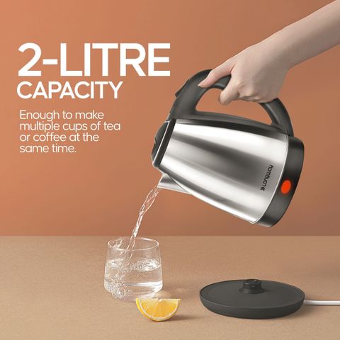 Longway Kestro 1500 W with Stainless Steel Body for Boiling Electric Kettle (2 L, Silver) - Image 8