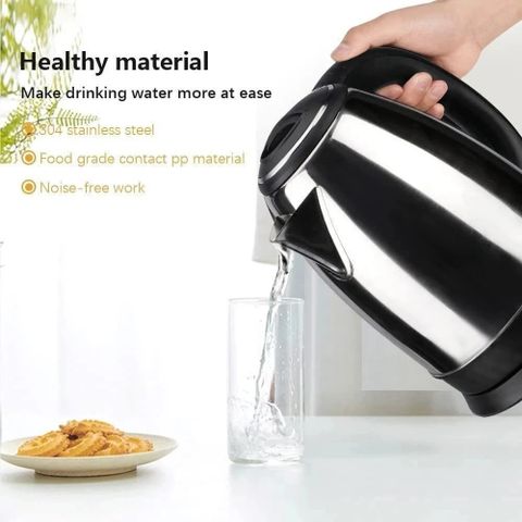 Owqust Electric Kettle & Vacuum Flask Set (500ml,Multicolor) With 3 coffee Mug Electric Kettle (2 L, Silver, Black) - Image 7