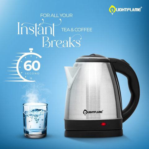 LIGHTFLAME LFEK15B Electric Kettle 1.5L Black - Image 5