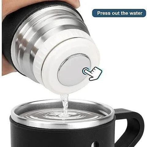 Owqust Electric Kettle & Vacuum Flask Set (500ml,Multicolor) With 3 coffee Mug Electric Kettle (2 L, Silver, Black) - Image 8