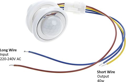 LOREM LR-SN02 (Adjustable) (Input: 240V AC|Output: 40W) Auto On/Off Infrared 3 A Motion Sensor Electrical Switch (Pack of 1 Number of Switches - 1) - Image 7