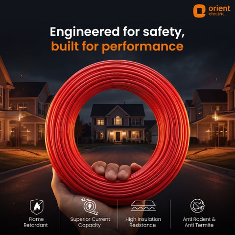 Orient Electric Diamond Series 2.5 mm Red Wire 90m - Image 7