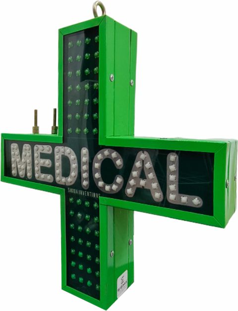 SIGMA INVENTIONS⢠Double-Sided LED Medical Plus Sign (Waterproof Green Cross) LED Display - Image 6