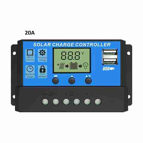 SG Flash 20A Solar Energy panel Controllers Battery Regulator for with USB Port 12V/24V Alternative Energy Electronic Hobby Kit - Image 2