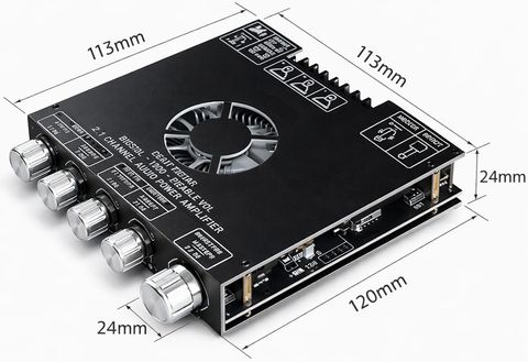 3REE QUALITY ZK-AS21 TPA3255 Bluetooth 5.1 Power Amplifier Board Electronic Components Electronic Hobby Kit - Image 6