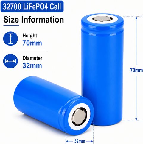 ELEXTRA 32700 LiFePO4 Rechargeable Battery Cell 3.2V High Capacity Pack of 3 Electronic Components Electronic Hobby Kit - Image 6
