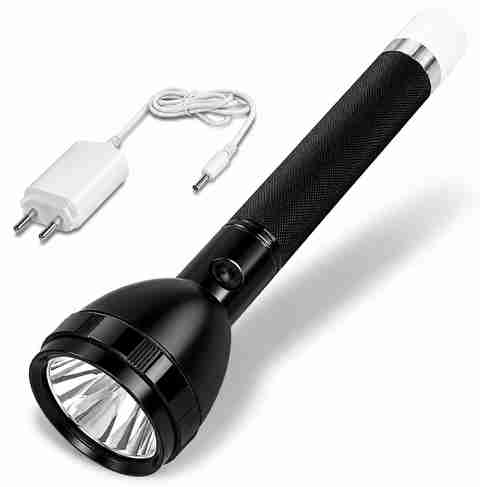 HYMASA 9050 Multipurpose Rechargeable Torch for Travel & Emergency 8 hrs Torch Emergency Light (Black) - Image 3