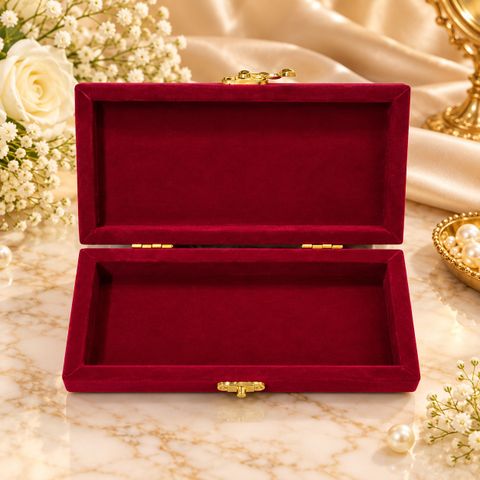 Online Gift Gallary Premium Red Velvet Haq Mehr Gift Box, Maroon - Image 6