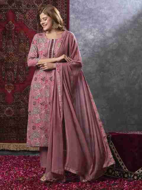 Divastri Women Viscose Rayon Kurta Pant Dupatta Set - Image 5