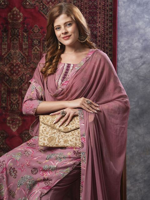 Divastri Women Viscose Rayon Kurta Pant Dupatta Set - Image 7