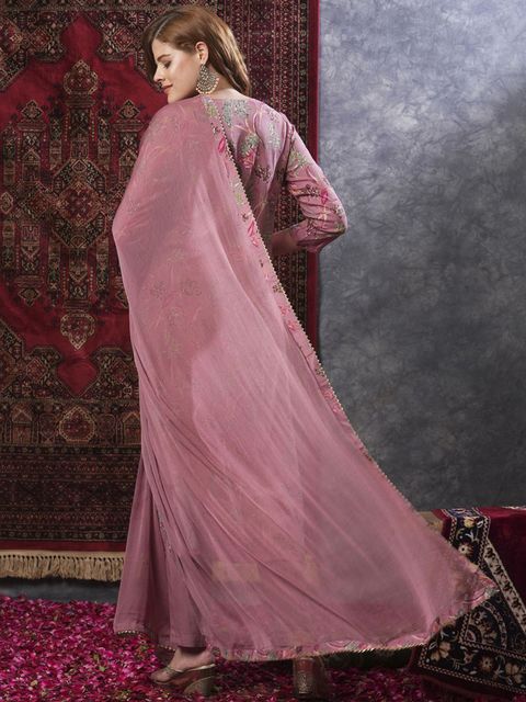 Divastri Women Viscose Rayon Kurta Pant Dupatta Set - Image 6