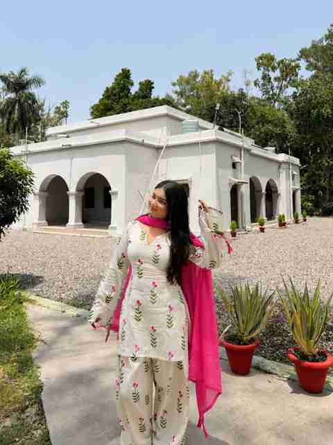SANGOURI Printed Kurta, Patiala & Dupatta Set - Image 5
