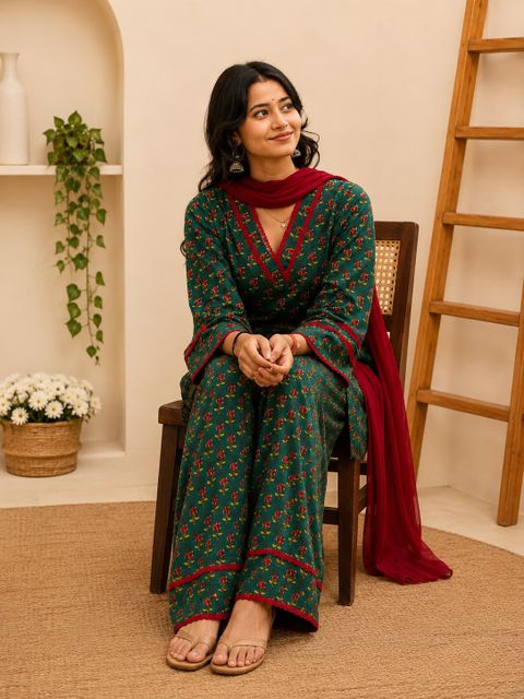 Vedanyas Women Cotton Blend Kurta Set - Image 8