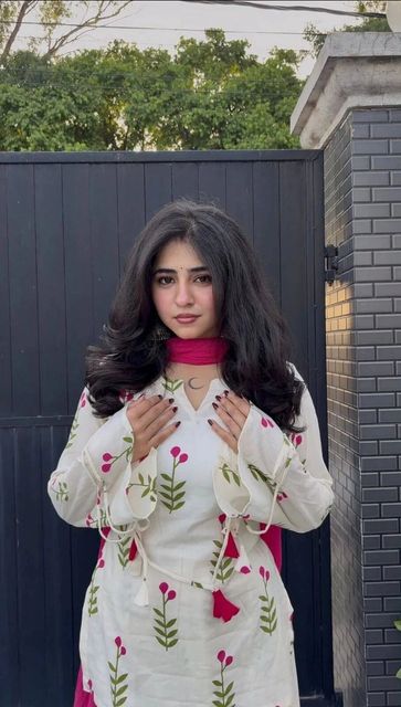 SANGOURI Printed Kurta, Patiala & Dupatta Set - Image 7