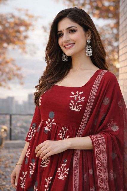 AnAdhTex Women Viscose Rayon Kurta Pant Dupatta Set - Image 6