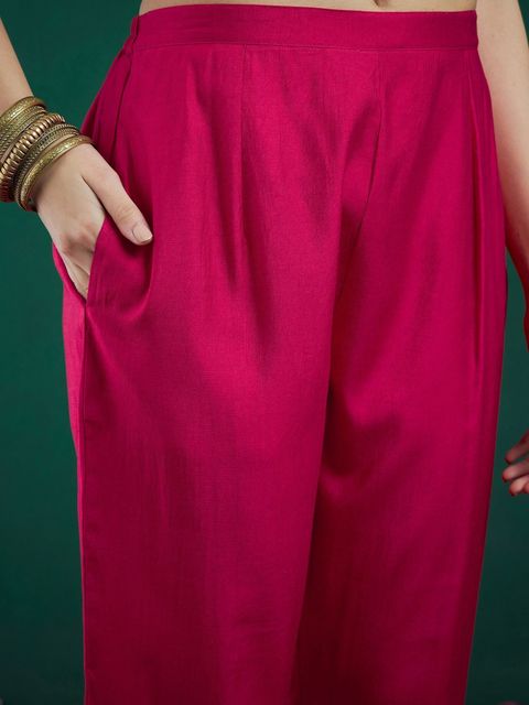 Indo Era Women Viscose Rayon Kurta Pant Dupatta Set - Image 8