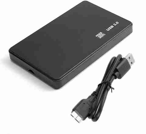 ULTRABYTES HDD Case, SATA Hard Disk case, USB 3.0 2.5 inch 2.5 inch Shock Resistant Portable HDD Enclosure (For Fits all the 2.5 inch SATA hard drive disk, Black) - Image 2