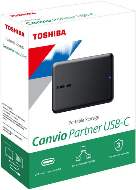 TOSHIBA Canvio Partner 4 TB External Hard Disk Drive (HDD) 5 GB/s