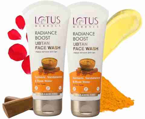 LOTUS HERBALS RADIANCE BOOST UBTAN Face Wash (100 g) - Image 5