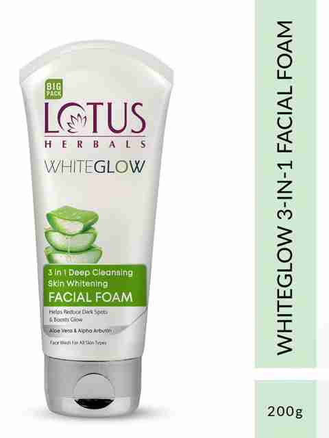 Lotus Herbals Whiteglow 3-in-1 Deep Cleaning Whitening Facial Foam, - Image 5