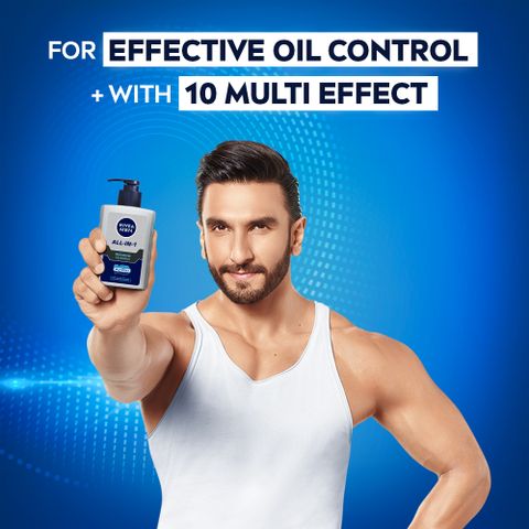 Nivea Men All-In-1 Oil Control Menthol Pump for Excess Oil & Dirt Removal Face Wash (150 ml) - Image 8