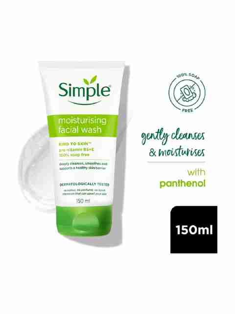 Simple Kind To Skin Moisturising Facial Wash 150ml - Image 3