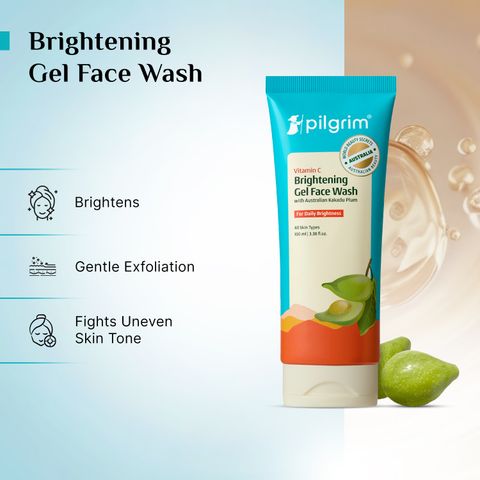 Pilgrim 10% Vitamin C Face Serum 30ml + Vitamin C Brightening Gel Face Wash 100ml | Triple Glow+++ Combo for Bright, Even-Toned Skin (2 Items in the set) - Image 7