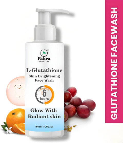 l glutathione face wash Pattra Facewash For Skin Whiteining And Glowing Lactic Acid GHK-CU Repair Serum – gives you exceptionally smooth Weight:500 g (17.64 oz)