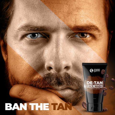 BEARDO Ban The Tan Kit | Reduces Tan for Glowing | Coffee De-Tan Face Scrub & Face Wash (150 ml) - Image 6