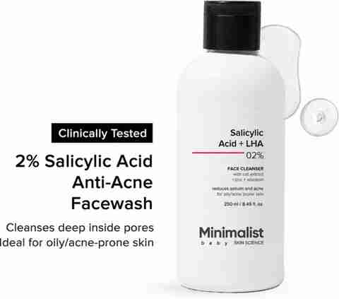 MINIMALIST baby Minimalist 2% Salicylic Acid Face Wash for Oily Skin, - Image 3