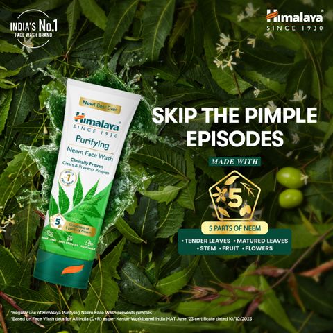 HIMALAYA Purifying Neem|Clinically proven to fight against acne and pimples|100% naturally derived Neem for both men and women Face Wash (400 ml) - Image 7