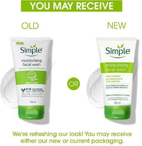 Simple Kind To Skin Moisturising Facial Wash 150ml - Image 4