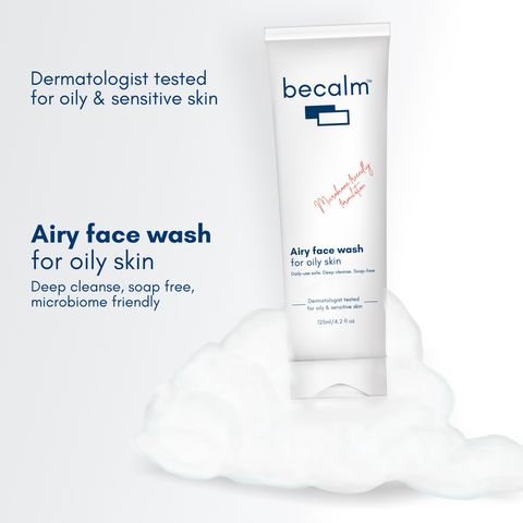 Becalm Airy Face Wash for Oily Skin, 125ml - Image 6