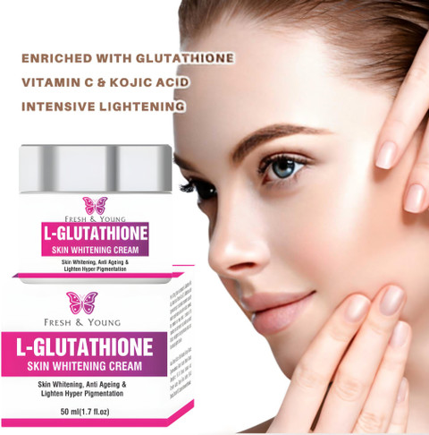 glutathione face whitening cream Fresh & Young Brightening Reduce Dark Spots (Glass Skin) Price in India 6 Reasons You Should Collagen-Boosting Size:KPV+PEA 500 (30 capsules)