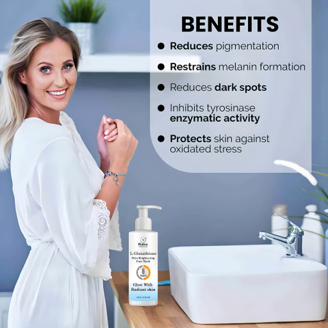 Pattra L-Glutathione Facewash For Face Skin Whitening&Brightening,Anti Ageing Face Wash