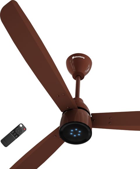 Atomberg Renesa Prime Remote|High Air Delivery|LED Speed Indicator|Low Noise|Sleek Design with 3 Year Warranty BLDC Motor with Remote 1200 mm Ceiling Fan (5 Star | Gloss Brown | Pack of 1) - Image 8