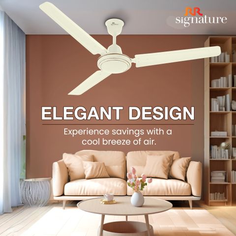 RR Josh Eco Star-rated BEE Certified Energy Efficient 52-Watt High Speed with 2 Year Warranty Energy Saving 1200 mm Ceiling Fan (1 Star | Ivory | Pack of 1) - Image 7