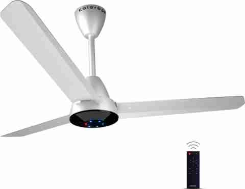Colorbot Helix BLDC Remote Controlled | Highspeed |LED|Reverse Mode| AeroQuiet+ Technolog with 4 Year Warranty BLDC Motor with Remote, With LED Indicators 1200 mm Ceiling Fan (5 Star | Arctic White | Pack of 1) - Image 5