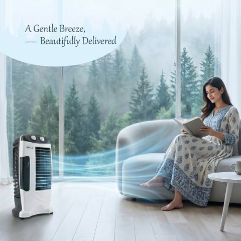iBELL HAWADELUXE Anti Dust Tower Fan (White) - Image 6